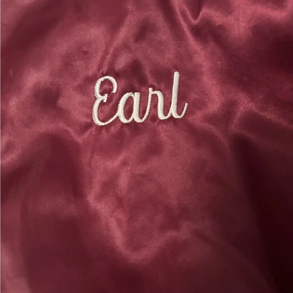 Vintage Auburn Sportswear Satin Bomber Jacket Cattlemen’s Club Riverbank CA XL - Picture 3 of 7